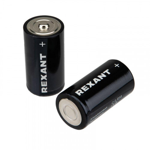 Элемент питания алкалиновый С/LR14 1.5В (блист.2шт) Rexant 39-1014