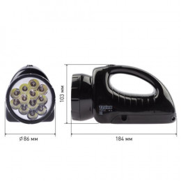 Фонарь-прожектор аккумуляторный Трофи TSP12 12+18LED, 78 лм, 4В 1.8А·ч C0045551