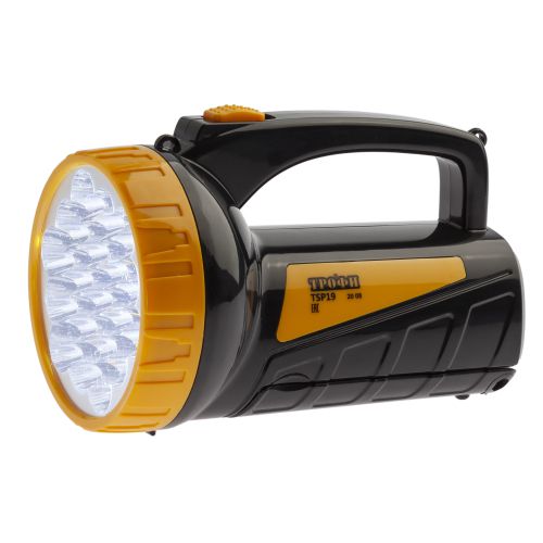 Фонарь-прожектор аккумуляторный Трофи TSP19 19+18LED 4В 2А·ч IP20