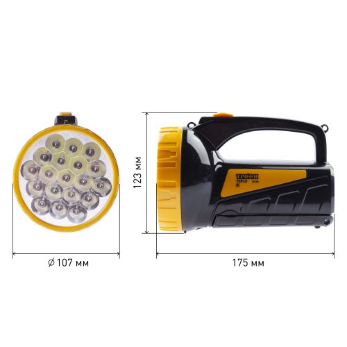 Фонарь-прожектор аккумуляторный Трофи TSP19 19+18LED 4В 2А·ч IP20