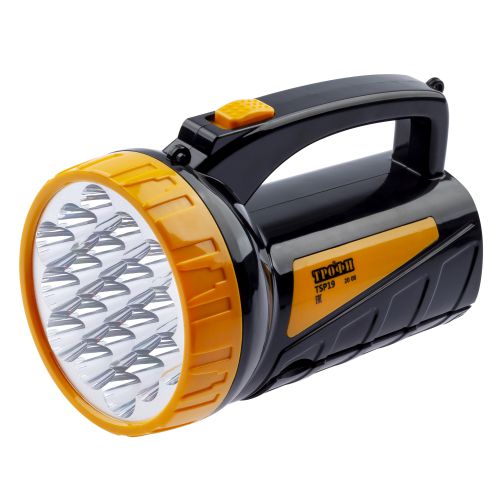 Фонарь-прожектор аккумуляторный Трофи TSP19 19+18LED 4В 2А·ч IP20