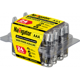Батарейка алкалиновая Navigator AAA/LR03 94787 1.5В 650мАч (уп.24шт)
