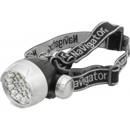 NAVIGATOR 94946 NPT-H01-3AAA, светодиодный фонарь, 77 мм, пластик, черный