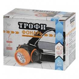Фонарь налобный Трофи TG7 7xLED 50 лм Б0002227