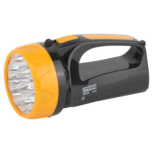 Фонарь-прожектор аккумуляторный Трофи TSP10 15LED 4В 1.5А·ч, 80м, IP20 Б0016537