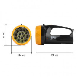 Фонарь-прожектор аккумуляторный Трофи TSP10 15LED 4В 1.5А·ч, 80м, IP20 Б0016537
