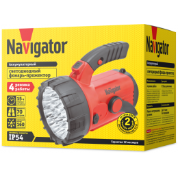 NAVIGATOR 94960 NPT-SP06-ACCU Кемпинговый прожектор, 50 м, 4В 2А·ч