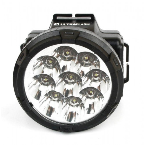 Фонарь налобный аккумуляторный Ultraflash 11257 LED5363, 33 лм, черный