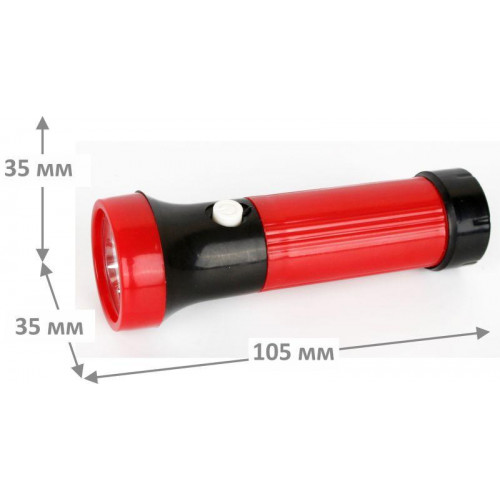 Фонарь карманный Ultraflash 3002-ТН 3LED 16 лм красный 11783