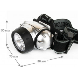 Налобный фонарь Ultraflash 10260 7LED 3 режима 15 лм IP44