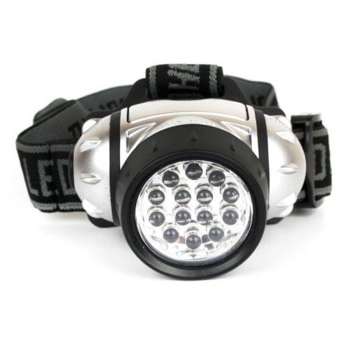 Фонарь налобный Ultraflash 10261 14LED 35 лм IP44 3хR03 металлик