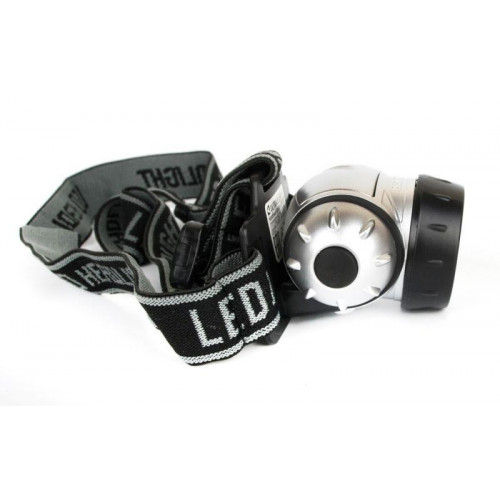 Фонарь налобный Ultraflash 10261 14LED 35 лм IP44 3хR03 металлик