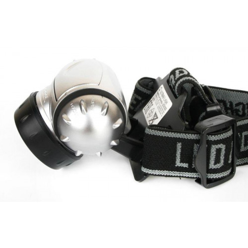 Фонарь налобный Ultraflash 10261 14LED 35 лм IP44 3хR03 металлик