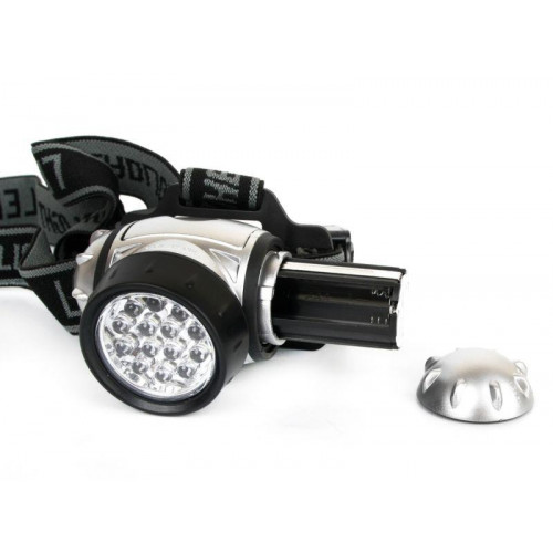 Фонарь налобный Ultraflash 10261 14LED 35 лм IP44 3хR03 металлик