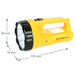Фонарь аккумуляторный Ultraflash LED3816SM 30 лм желтый 12859