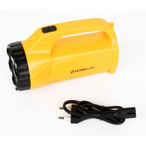 Фонарь аккумуляторный Ultraflash LED3819CSM 45 лм желтый 12860