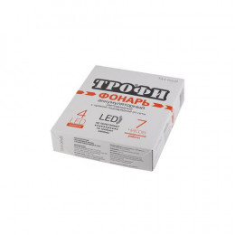 Фонарь аккумуляторный Трофи TA4-box8 4LED, 30 лм, IP20, 0.5 А·ч Б0004985