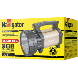 NAVIGATOR 71597 NPT-SP15-ACCU, аккумуляторный LED-прожектор 10 Вт, 500 лм, 4.5 А·ч, IP33