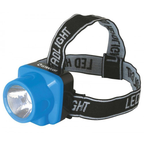 Фонарь налобный Ultraflash LED5374 10 лм, пластик, синий 12427
