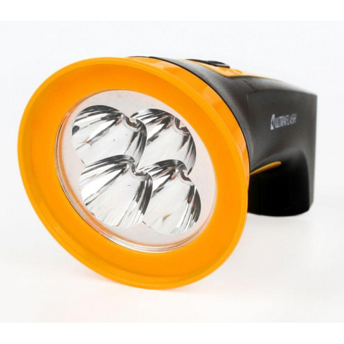 Фонарь аккумуляторный Ultraflash LED3804M 4LED 15 лм пластик черный 12867