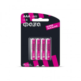Батарейка алкалиновая ФАZА AAA/LR03 Super Alkaline BL-4 1.5В 4шт 5000254