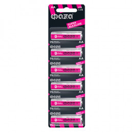 Батарейка алкалиновая ФАZА AA/LR6 Super Alkaline BL-6 1.5В 6шт 5002043