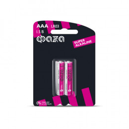 Батарейка алкалиновая ФАZА AAA/LR03 Super Alkaline BL-2 2858474, 2 шт, 1.5 В