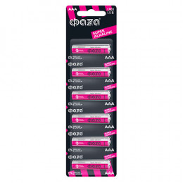 Батарейка алкалиновая ФАZА AAA/LR03 Super Alkaline BL-6 5002012, 1.5В, 6 шт.