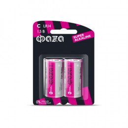 Батарейка алкалиновая ФАZА C/LR14 1.5В Super Alkaline BL-2 2858504 (2 шт)