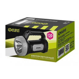 Фонарь-прожектор аккумуляторный ФАZА AccuF7-L1W/L16-bk 1Вт 73лм IP20 5014794