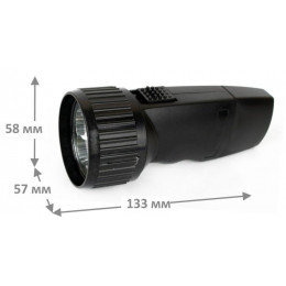 Фонарь аккумуляторный Ultraflash LED3859 14020, черный