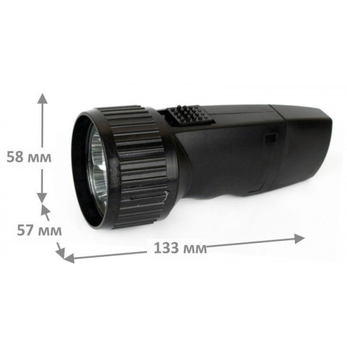 Фонарь аккумуляторный Ultraflash LED3859 14020, черный