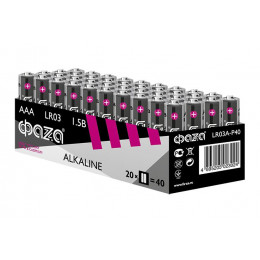 Батарейка алкалиновая ФАZА AAA/LR03 1.5В Alkaline Pack-40 5023024 (40 шт)