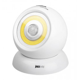 Фонарь-светильник JazzWay TS1-L3W-SENS COB 200лм 5023260, белый, АБС-пластик