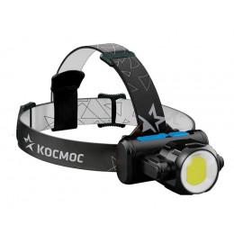 КОСМОС KOCH5WLi-On Налобный аккумуляторный фонарь, 5Вт, Li-Ion 1.2Ач, Micro USB