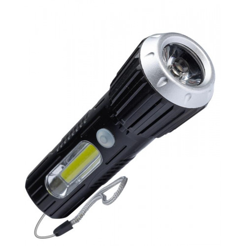 КОСМОС KOS114Lit Фонарь LED+COB 2Вт, Li-ion 18650, IP20, 1А·ч