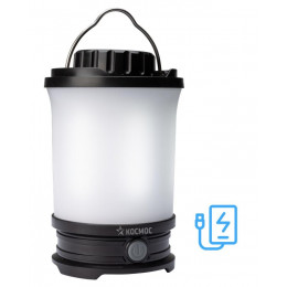 КОСМОС KOS604Lit Кемпинговый LED-фонарь, 400 лм, IP20, Li-ion 2х2.2А·ч