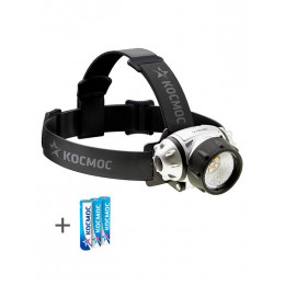 КОСМОС KOC-H19-LED H19LED — налобный светодиодный фонарь 250 лм, 3хAAA