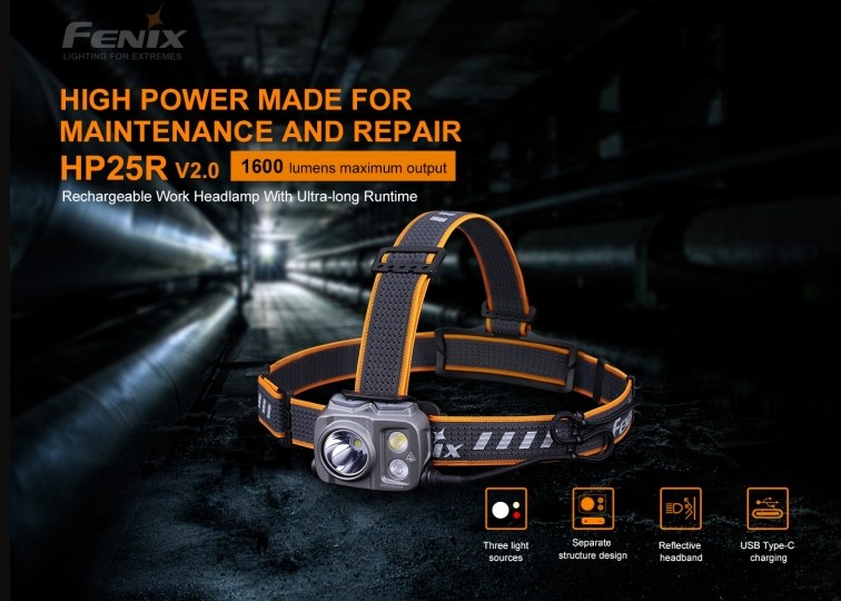 Fenix HP25R - 4 Фото 4 фонаря Fenix HP25R