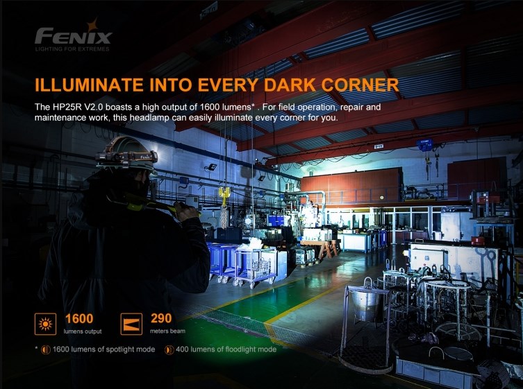 Fenix HP25R - 5 Фото 5 фонаря Fenix HP25R